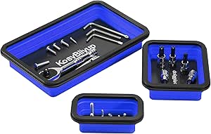 Silicone Tool Tray With Magnetic Small Parts Organizer, Non