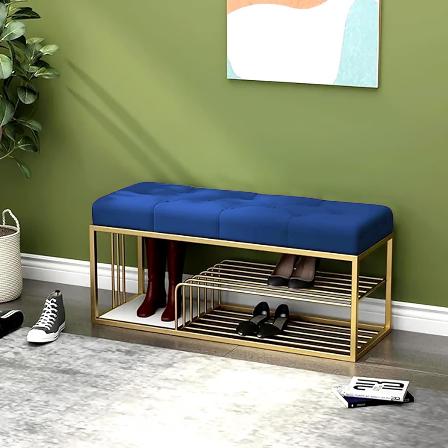 See full amazon price history chart for Dence Store Metal End Of Bed Bench-Upholstered Entry Shoe Storage With Nailhead Trim,Black Mental Frame Ottoman Bench For Bedroom Entry Window Mudroom Living Room (Blue) Dence Store Metal End Of Bed Bench-Upholstered Entry Shoe Storage With Nailhead Trim,Black Mental Frame Ottoman Bench For Bedroom Entry Window Mudroom Living Room (Blue) (B0CNW8P4BN) Amazon Price History, Amazon Price Tracker