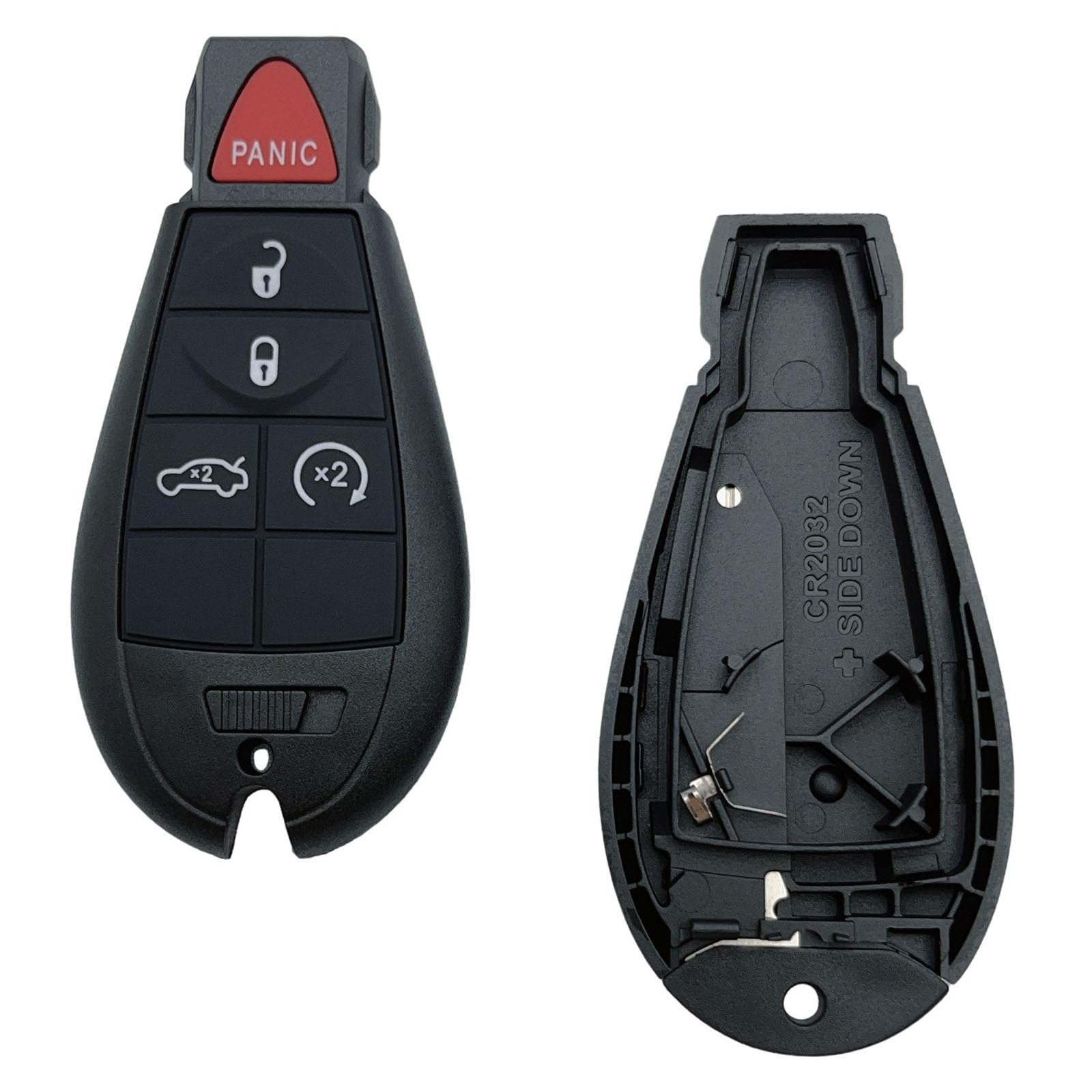 HERKIOCIO Replacement Remote Car Key Fob Cover Case fit for Jeep Grand Cherokee Chrysler Town Country Dodge Durango Grand Caravan Journey Ram 1500