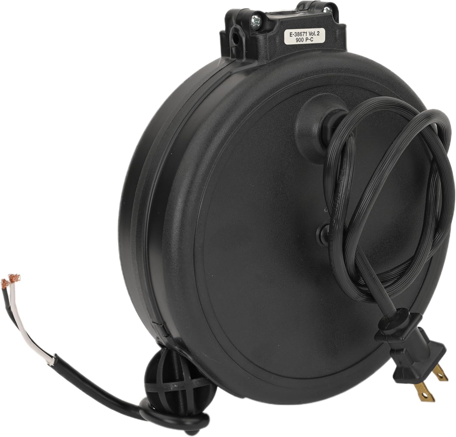 20FT CORD REEL (SVT) Retracting Reel, 2 Conductor, 18 Gauge, Extends to 20 FT Feet