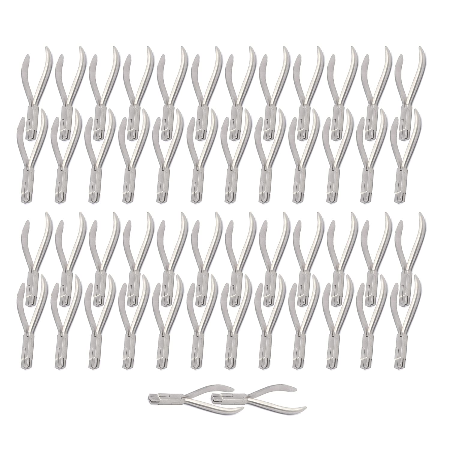 OdontoMed2011 Set of 50 Pieces Clasp Forming Pliers Orthodontic Dental Instruments Ortho PLIER Orthodontic Supplies Stainless Steel ODM