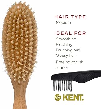 Amazon | GB KENT LS7 オーバルスタイル ヘアブラシ 女性用 豚毛 | GB