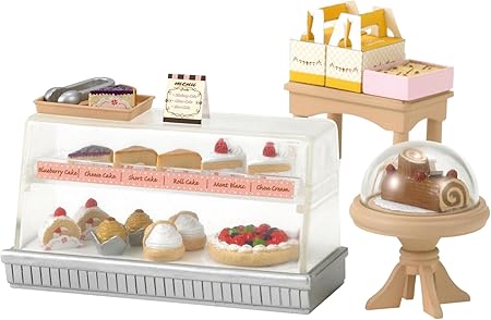 Amazon シルバニアファミリー お店 ケーキセット ミ 57 家具 おもちゃ