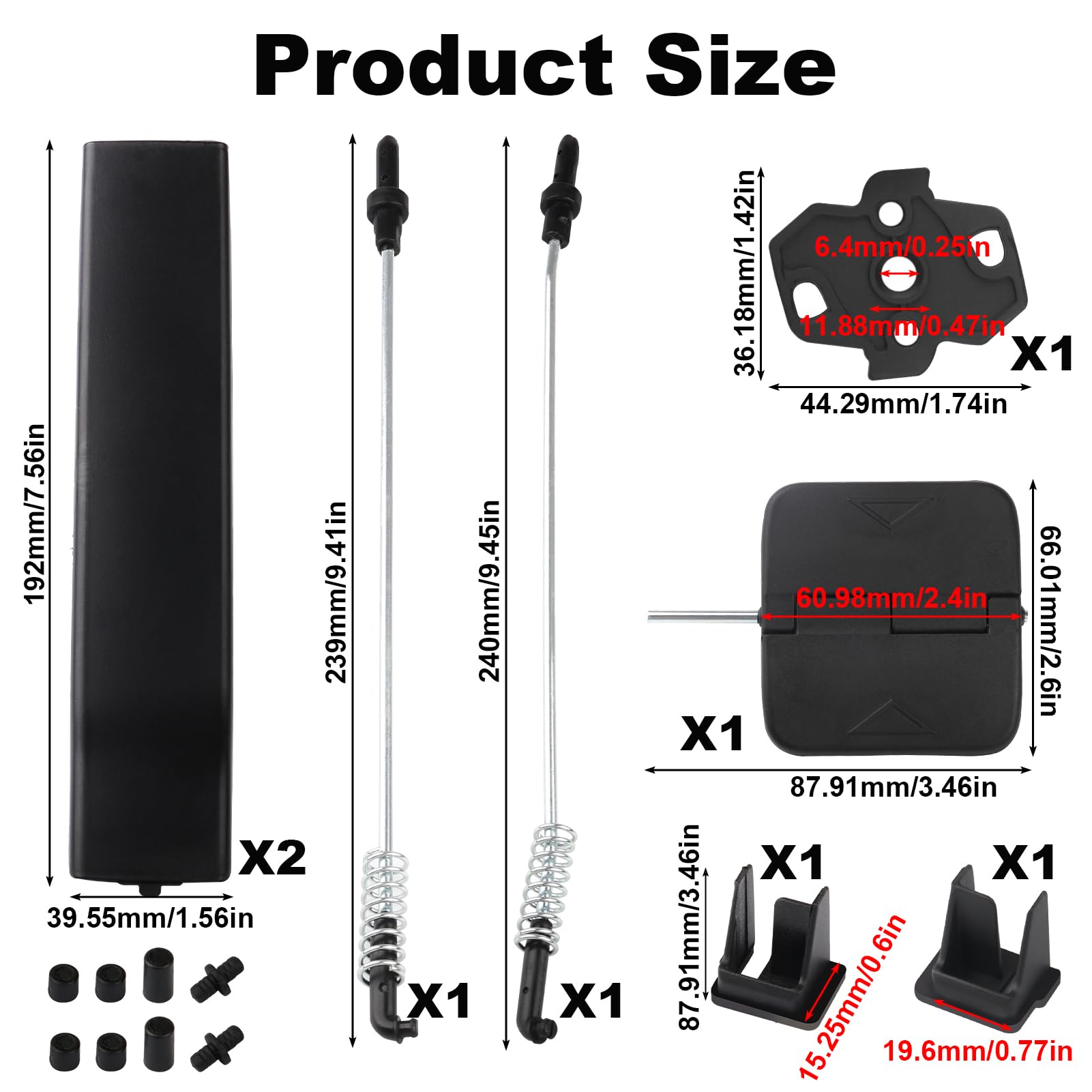 GEU Kit de Réparation Vitre Coulissante Latérale Compatible avec VW T5 Transporter Multivan Caravelle (2003-2015) T6 7H0847781B 7H0847785 7H0847788A