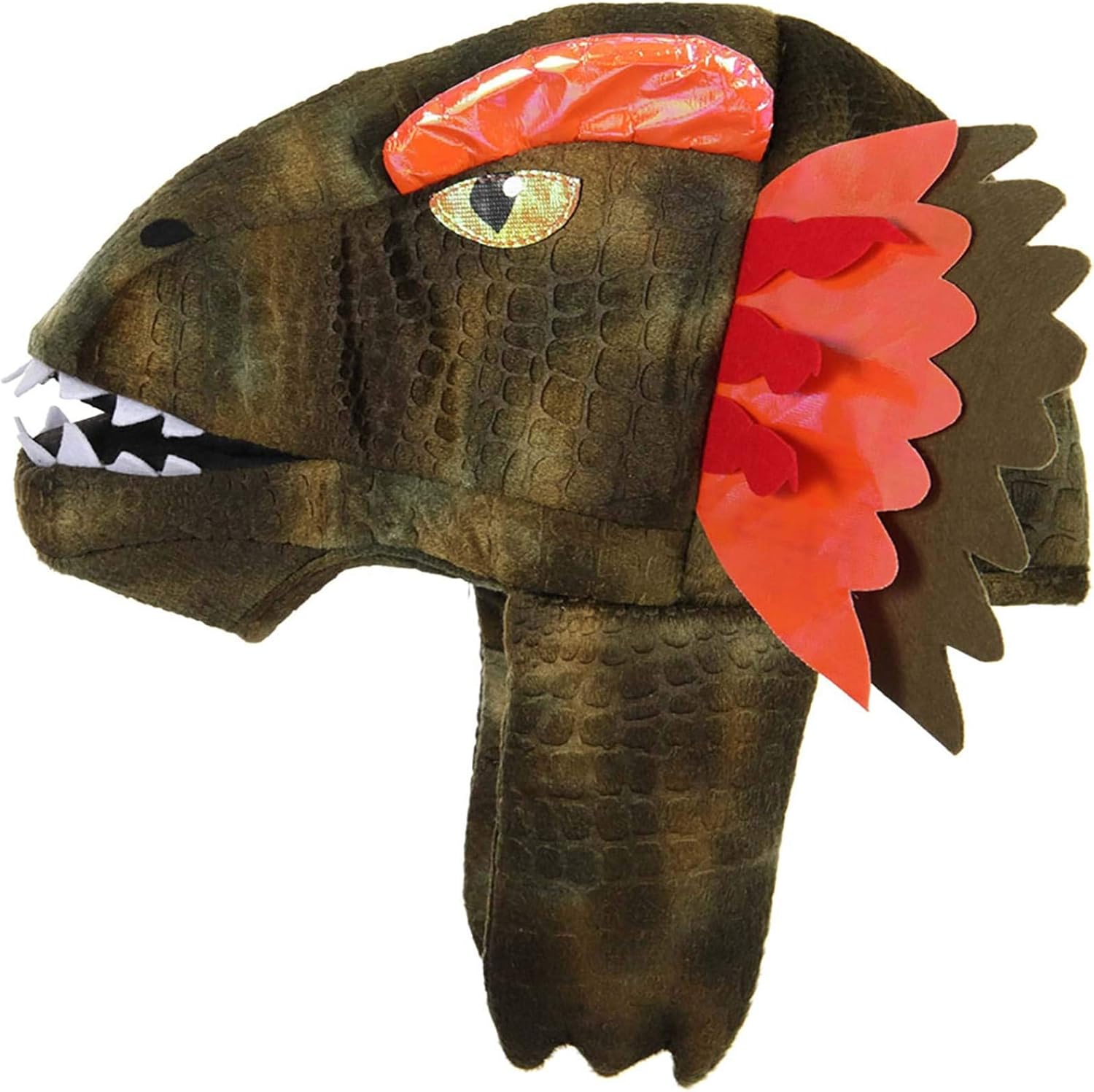 Sprazy Dilophosaurus Toy Hat - Water-Spraying Dinosaur Hat with Foam Features
