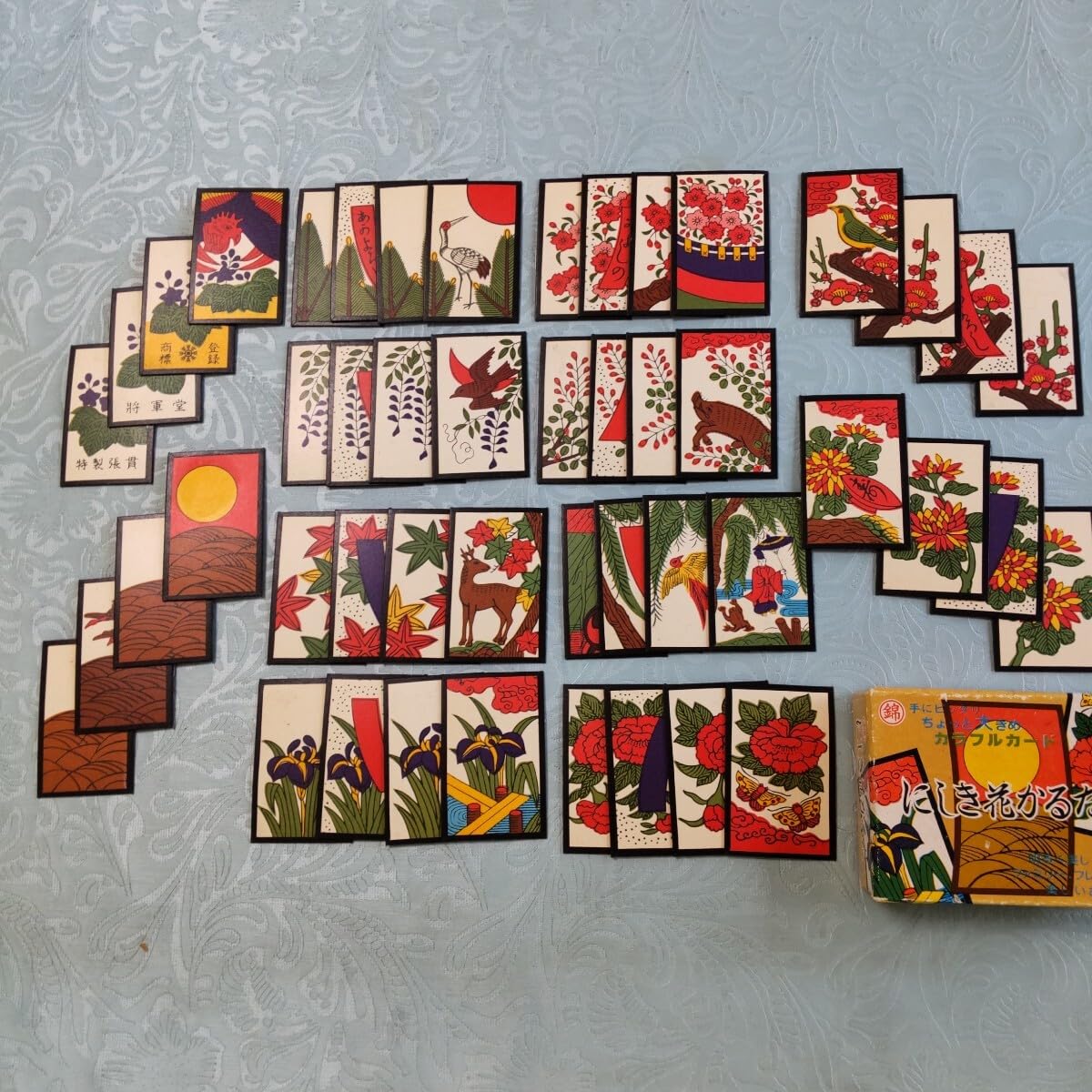 Amazon | 花札 京都 将軍堂 にしき花かるた レトロ 当時物 全部揃