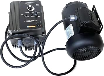 Diktator 2 HP Motor with VFD - 3450 RPM Wired for 220V for 2x72 Belt Grinders
