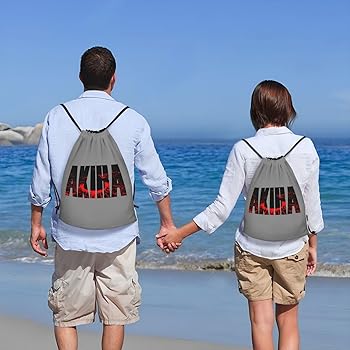 Amazon.co.jp: [EMNZPSDZ] AKIRAアキラ18ナップサック ジムサック 巾着