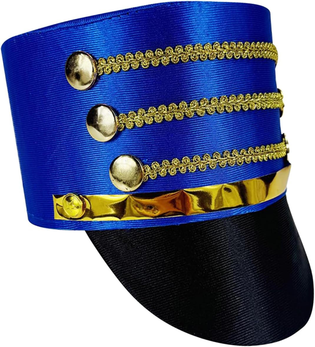 Nicky Bigs Novelties Chapeau Casse-Noisette Adulte Jouet Soldat Costume Marche Anneau Maître Chapeau Haut Chapeau Cosplay Bleu/Rouge Taille Unique