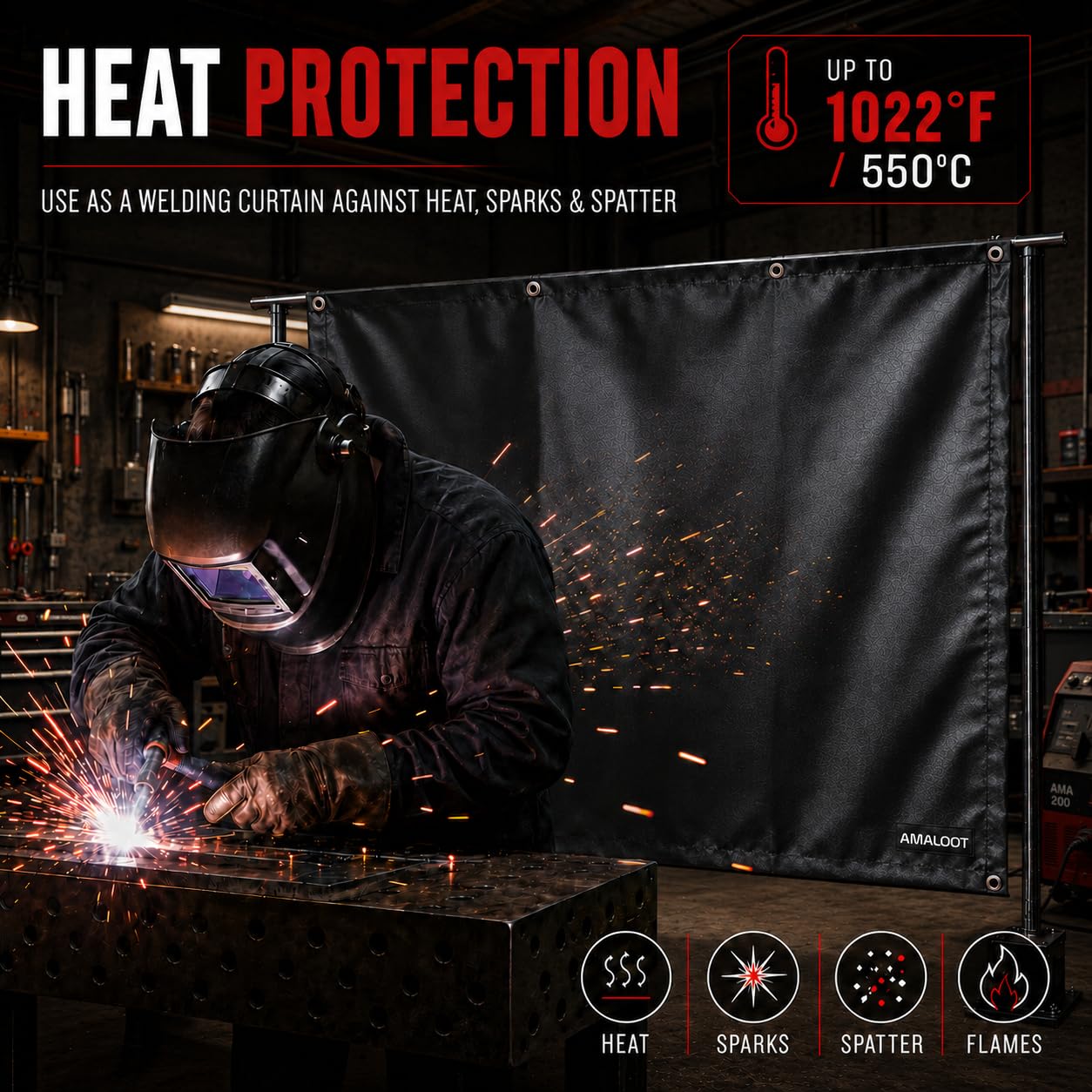 Welding Blanket - 4x6 FT Heavy Duty -6 Welding Blanket - 4x6 FT Heavy Duty -6