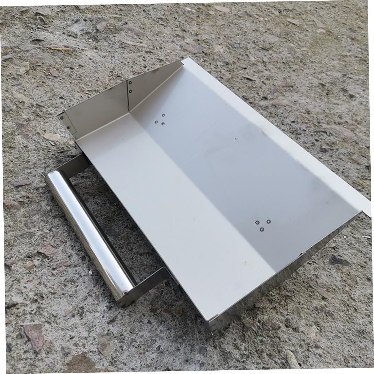 BESTonZON Cazzuola Per Cemento Strumento Di Finitura Per Calcestruzzo Utensile Per Bordatura Del Cemento Spatola Per Polvere Da Muro Utensili Manuali Per Muratore