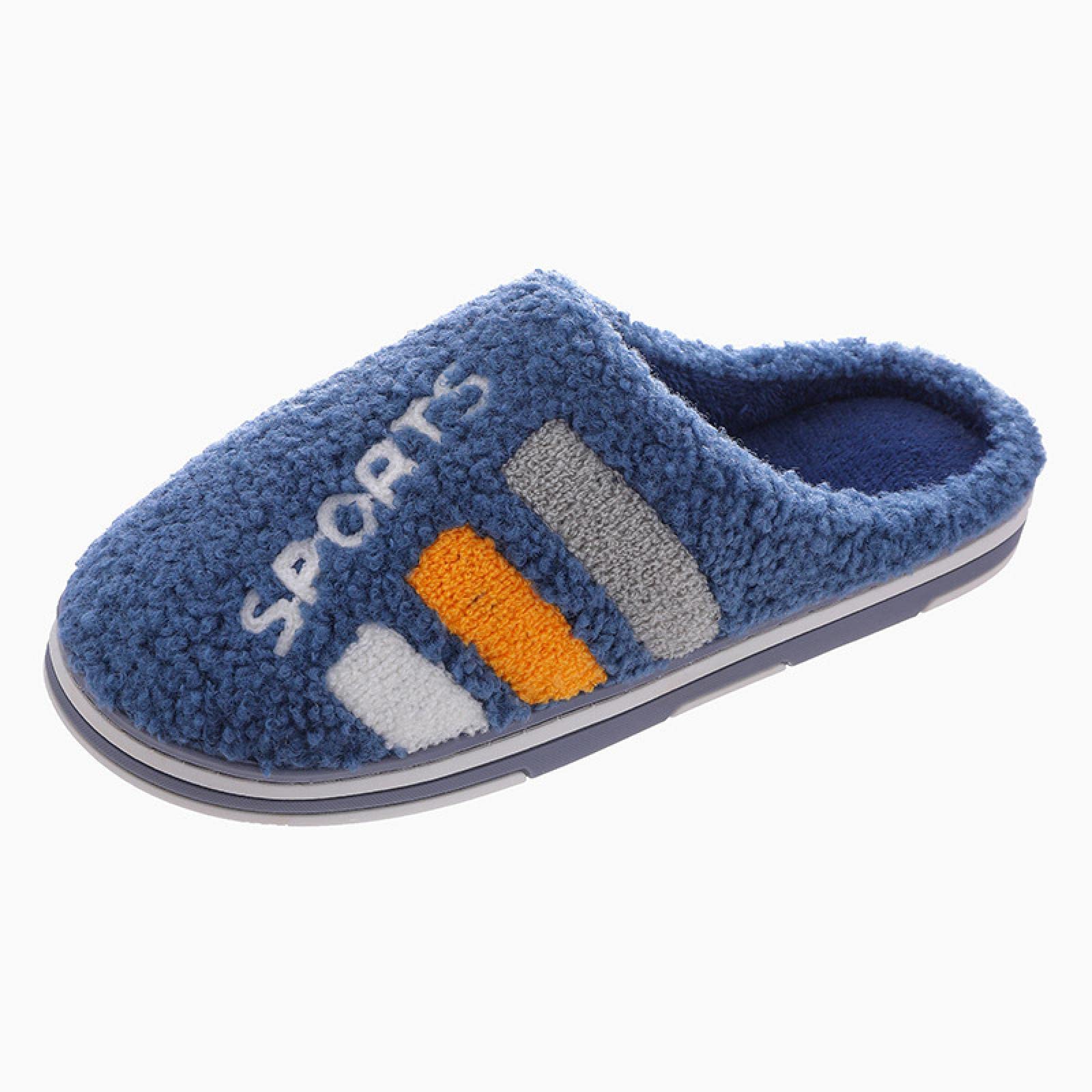Un'Elegante Pantofole in Cotone Pantofole Calde Pantofole in Cotone Men Autumn And Winter Indoor Comfortable Cotton Slippers Plush