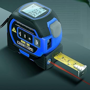 40M Measurin Sight 3-in-1 Infrared Laser Tape Measuring, Portable 3-in-1 Infrared Laser Tape Measuring, Handheld Electronic Digital Tape Measure with Led Display