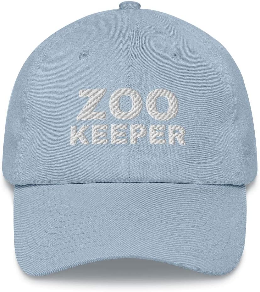 Zoo Keeper Gift Embroidered Dad Hat Baseball Cap Cotton Adjustable Animal Zoo