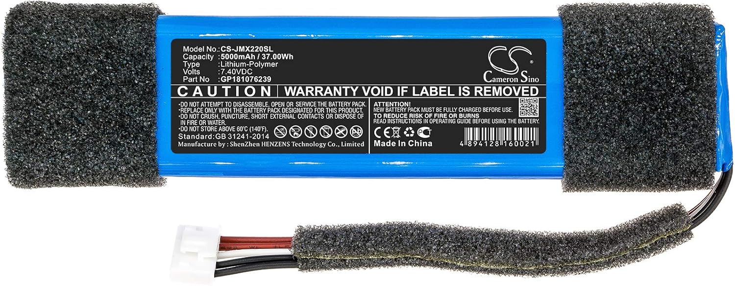 7.4V Battery Replacement for JBL GP181076239 Xtreme Special Edition