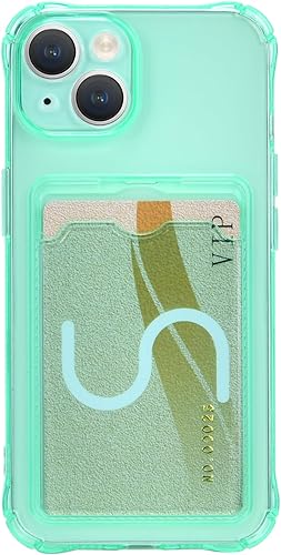 Miniatura 34 de Compatible with iPhone 6 Case, Clear Protective Card Slot Case, Slim Fit Soft TPU Shockproof Wallet Case with Cute Card Holder Pocket for iPhone 6