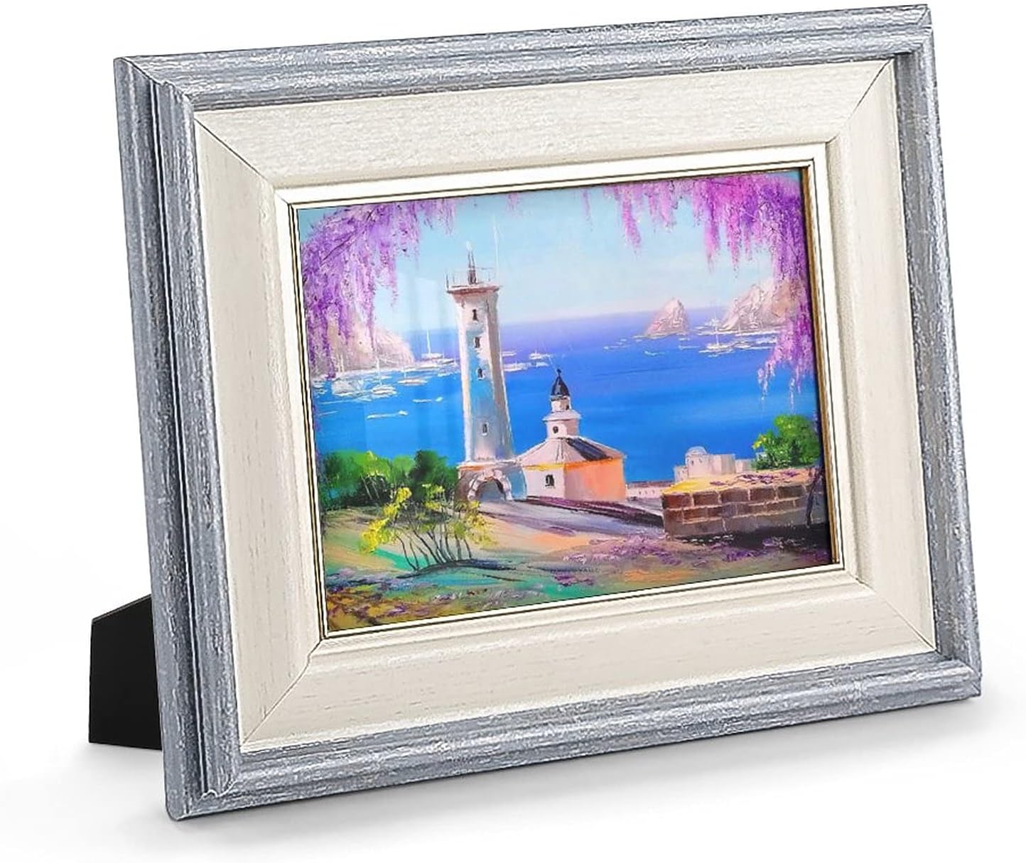 Braksent 海沿いの灯台 木製のフォトフレーム 写真たて 額縁 和 インテリア 写真 Braksent 海沿いの灯台 木製のフォトフレーム 写真たて 額縁 和 インテリア 写真