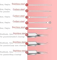 Vista 5 de Kit de herramientas para eliminar manchas de puntos blancos, 8 unidades, removedor de puntos negros
