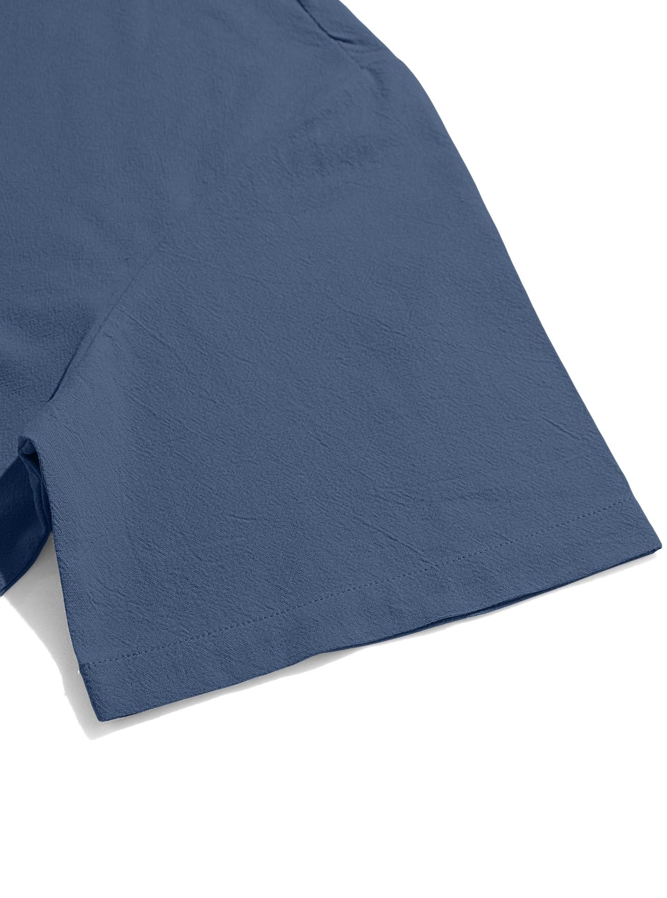 Męski t-shirt z mieszanki bawełny z kapturem, krótki rękaw, dekolt w serek, jednokolorowy, luźny top na czas wolny