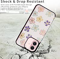 Vista 374 de UEEBAI Funda tipo cartera para iPhone 15 Pro Max con tarjetero, cubierta de cuero PU con soporte, bloqueo RFID, doble cierre magnético, relieve