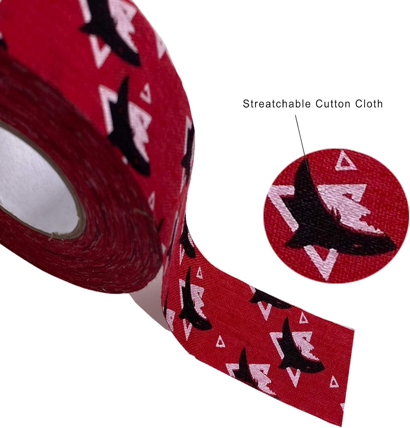 AITIME Hockey Stick Tapes, Sports Tape for Hockey Blades,Handles, Cloth Athletic Grip Tape 1" x 20 yd (2 Sharks) : Sports & Outdoors