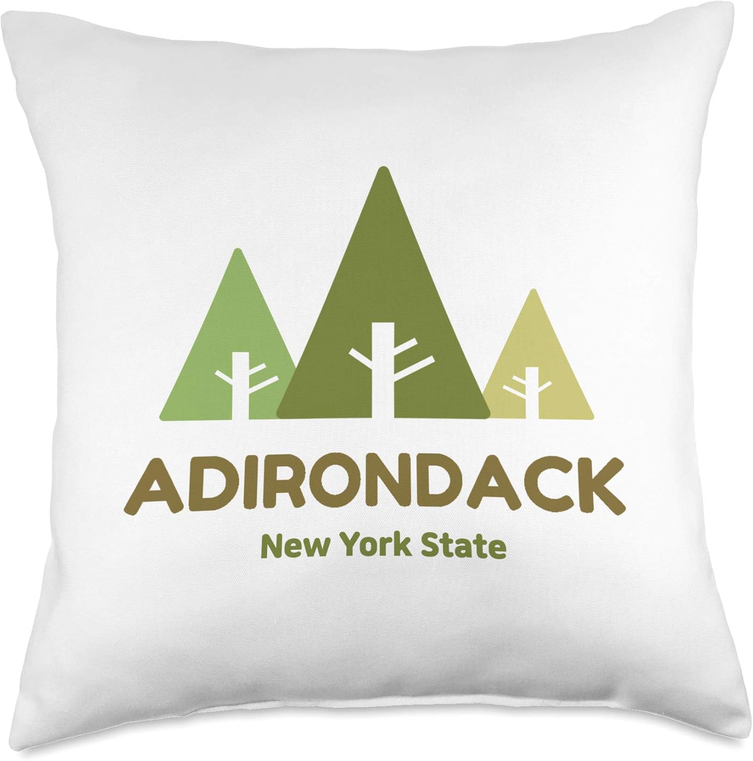 Adirondack High Peak hiking, camping outdoor nature ADK Throw Pillow