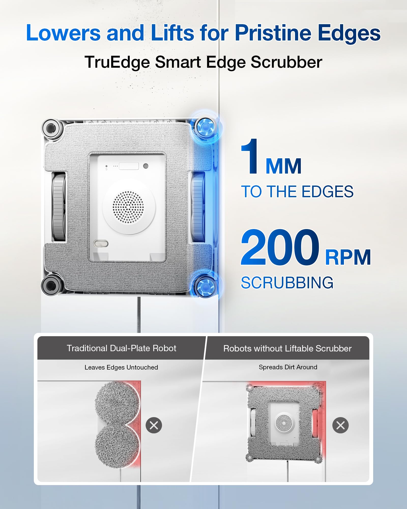 ECOVACS WINBOT W2S Omni Fensterreinigungsroboter, mit 6-in-1-Multifunktionsstation, TruEdge-zu-Rand-Präzision, dreifache Weitwinkel-Sprühdüsen, 12-stufiges Sicherheitssystem, Dual-Power-Modi