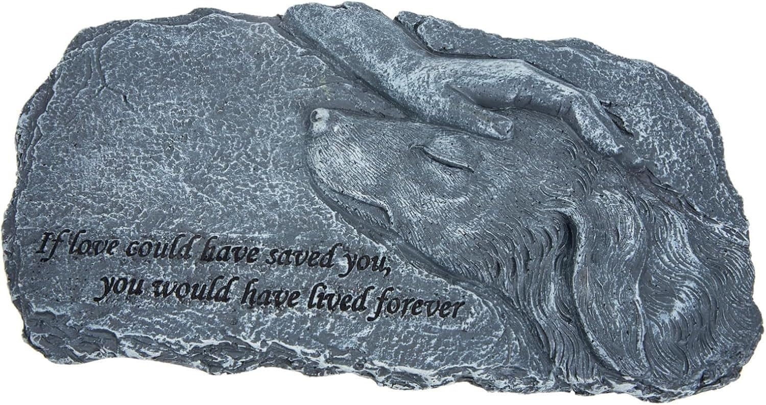 Ángel de resina de jardín: Piedra conmemorativa y lápida para mascotas