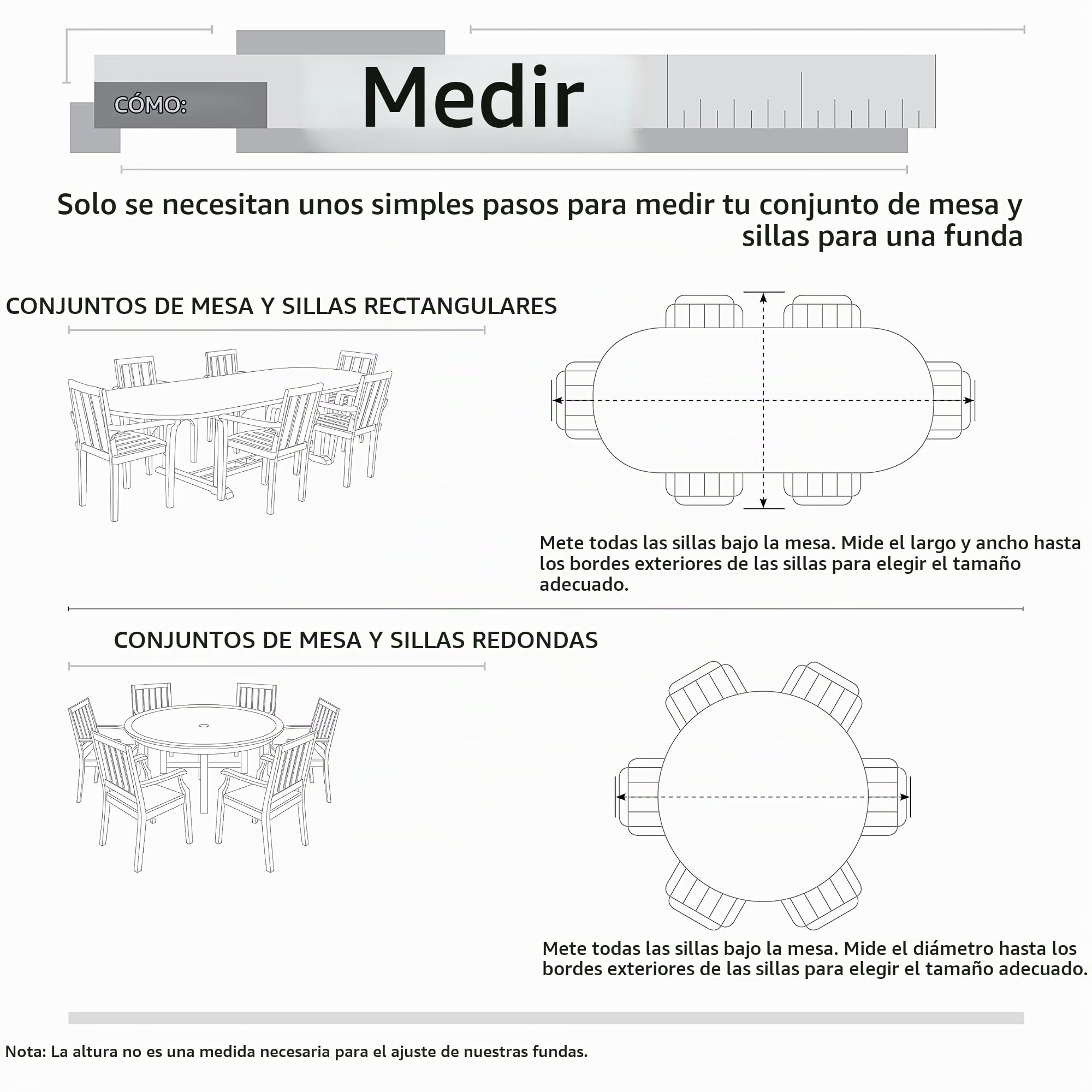 Classic Accessories Veranda 70942 Funda para Mesa Y SILLAS – XL
