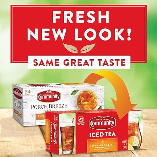 Miniatura 3 de Community Coffee Signature Iced Tea, 144 bolsas de té de tamaño familiar, caja de 24 unidades (paquete de 6)