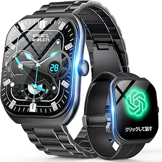 スマートウォッチ iPhone対応 Android対応 【2026年新モデル・超薄型・超軽量】 2.0インチHD大画面 Bluetooth通話 腕時計 アイフォン対応 アンドロイド LINE/SMS通知 IP68防水 長時間バッテリー 多種類文字盤 健康管理 音楽再生 活動量計 歩数計 天気予報 目覚まし時計 レディース メンズ スポーツウォッチ Smart Watch ベルド 2本付き