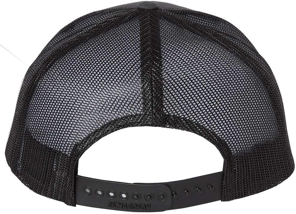 Ford Mustang Coyote 5.0 Logo Side Panel Laser Engraved Leather Patch Richardson 112 Snapback Trucker Hat Cap