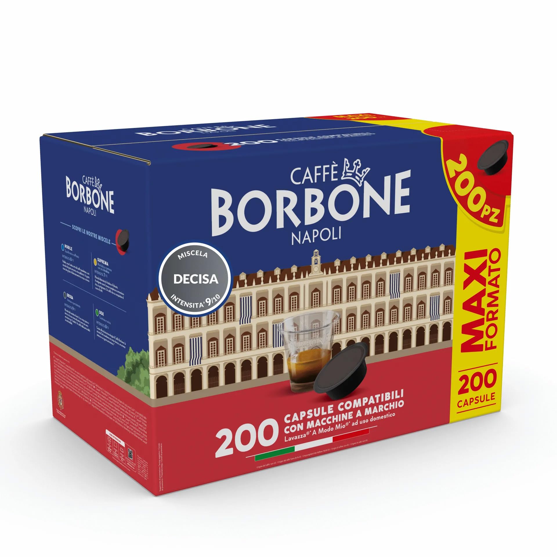 Caffe Borbone 200 Capsule Caffe Compatibile A Modo Mio Miscela Decisa