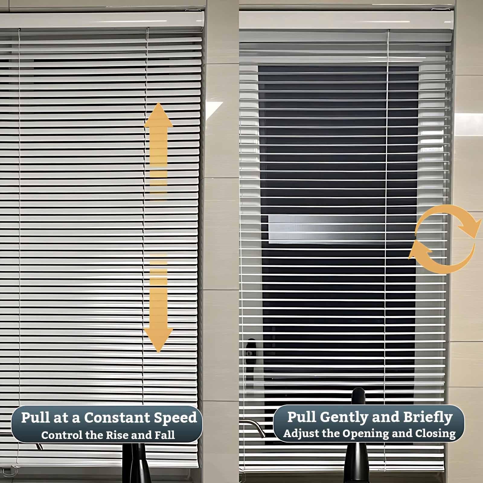 Aluminiowe zaciemniające żaluzje weneckie, bez wiercenia, poziome odcienie, zasłony prywatności do domu i kuchni (szer. 95 x wys. 175 cm) - stylowa łatwa instalacja blokada światła