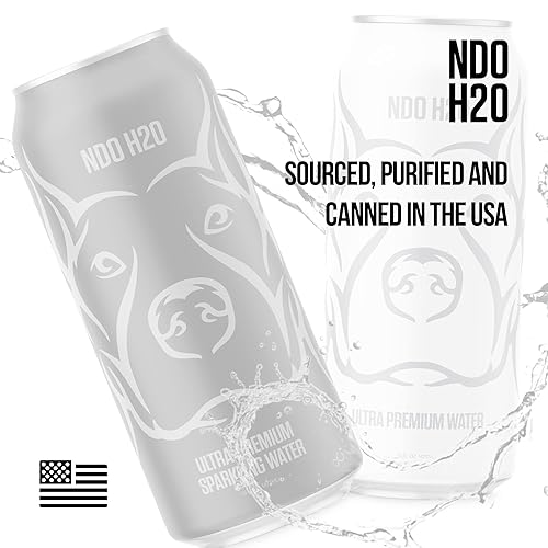 Miniatura 6 de Paquete de agua ultra premium NO DAYS OFF  Paquete de 24 (12 todavía + 12 chispeantes)  16 fl ozlata, 11.36 litros en total, agua enlatada de