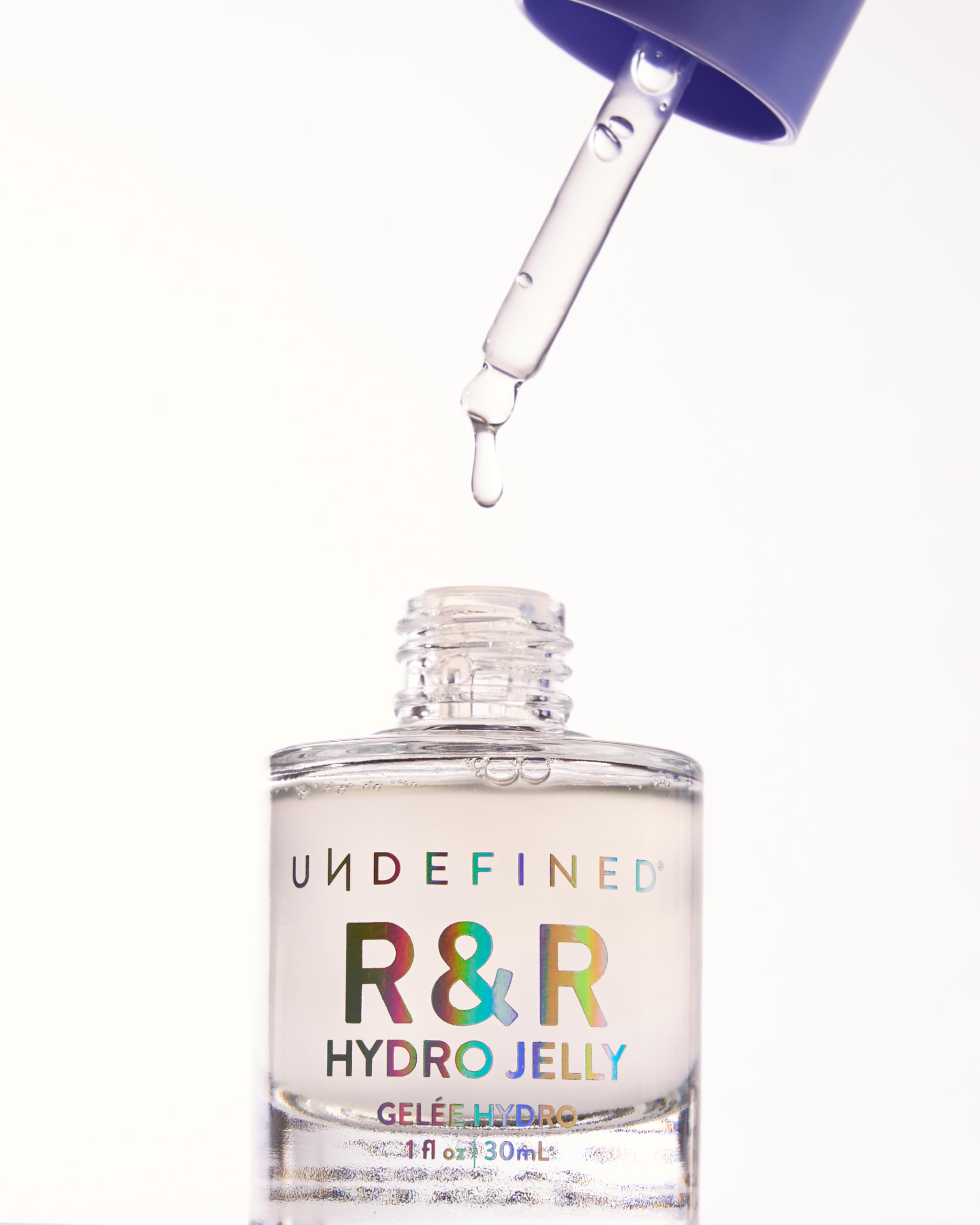 Undefined Beauty R&R Hydro Jelly Face + Eye Serum infused with Peptides, Hyaluronic Acid, Ashwagandha, Centella, Vegan Alternative to Snail Mucin for Dry Dehydrated Skin