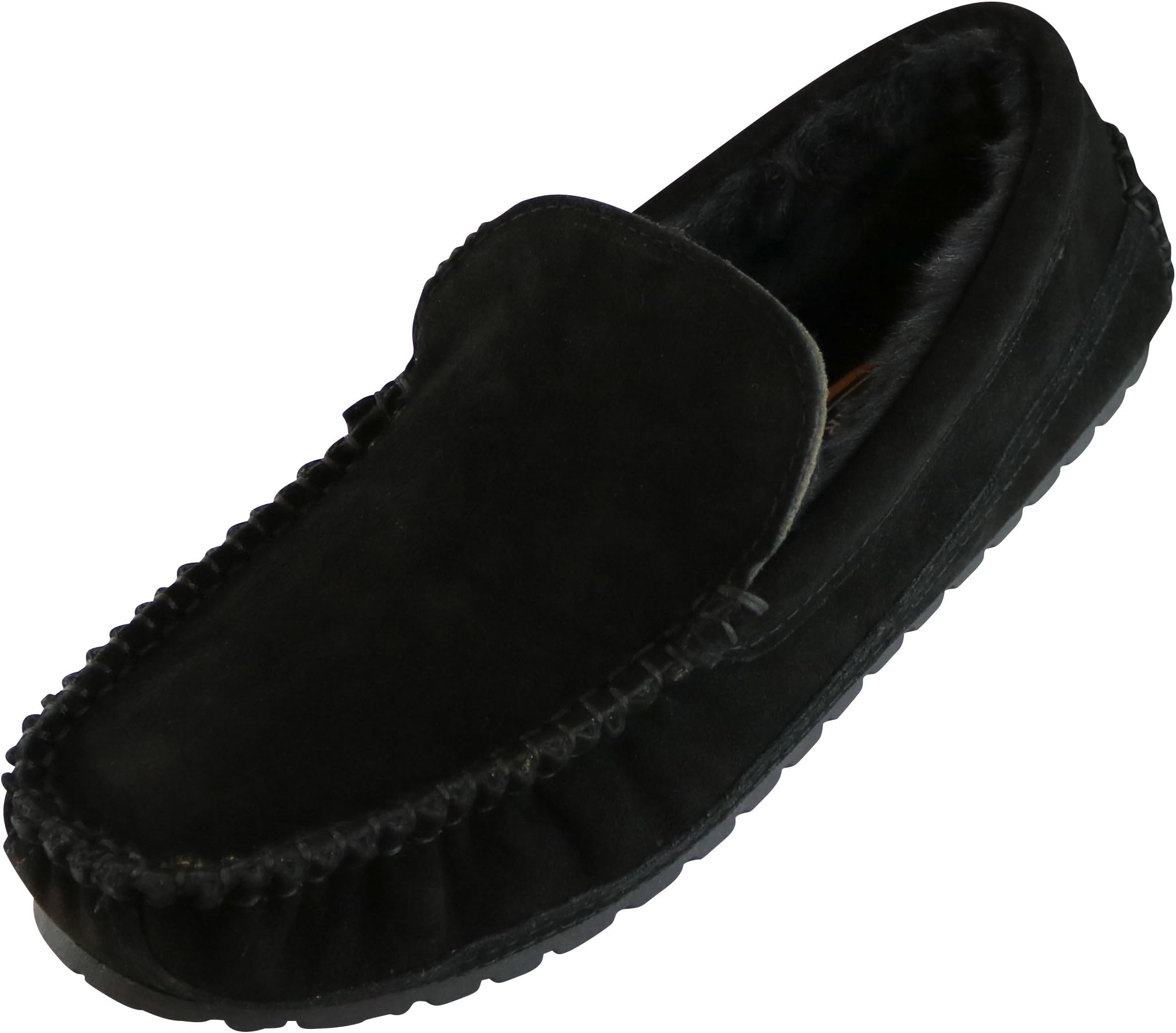 Tamarac by Slippers International Men's Venetian Lined Driving Mocassin Slipper,13,Black