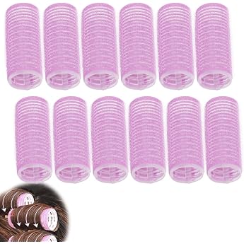 EIHI Small Hair Rollers Self-Adhesive Hair Rollers Pack of 12