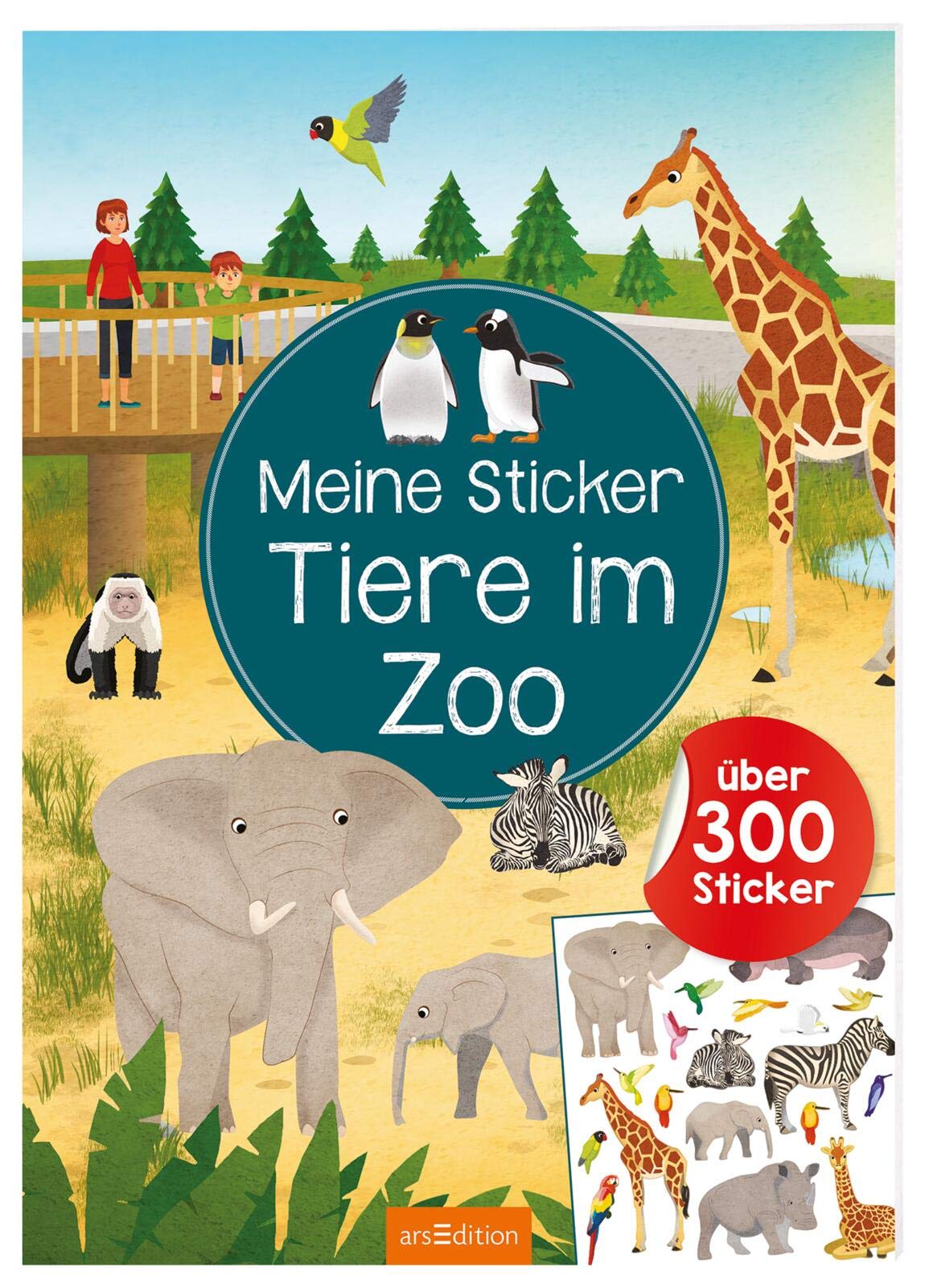 Meine Sticker – Tiere im Zoo: Über 350 Sticker | Stickerheft für Kinder ab 4 Jahren (Mein Stickerbuch)