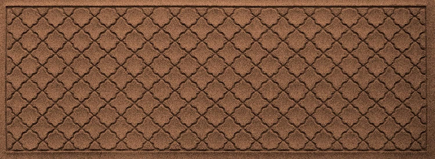 WaterHog Heavy Duty Runner Door Mat, 2' x 5', Made in USA, Durable & Skid-Resistant Entryway Mat, Water-Trapping, Indoor/Outdoor Decorative Floor Covering, Cordova Collection, Dark Brown