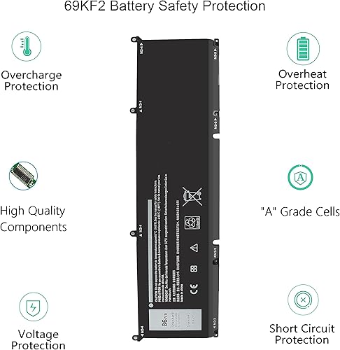 Miniatura 4 de Gomarty Batería para portátil M5Y1K de 40 WH compatible con Dell Inspiron 14 15 17 5000 3000 Series 5559 5558 3551 3451 3558 i3558 3567 5755 5756