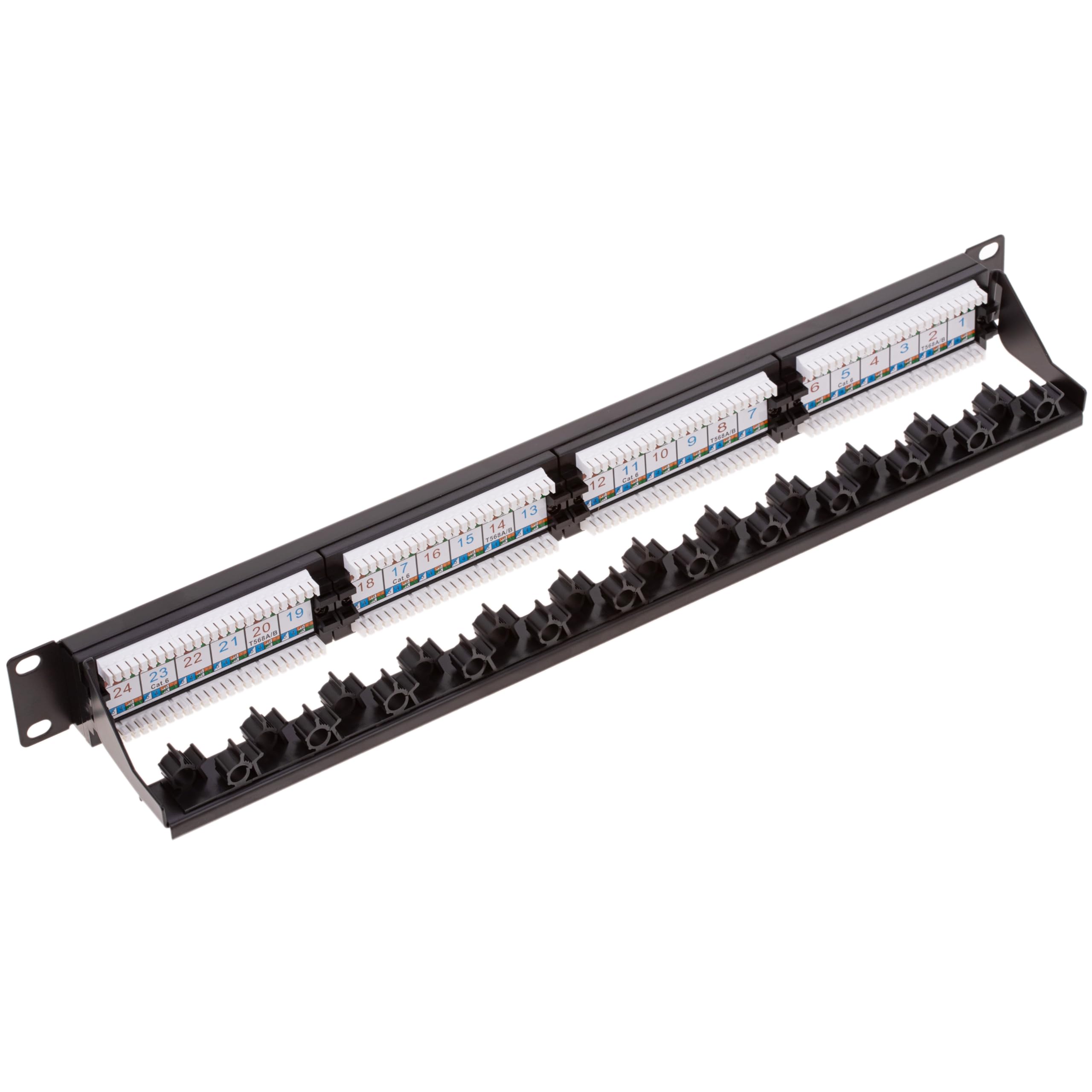 RackMatic - Patch panel 24 x RJ45 UTP cat.6 1Gb Ethernet