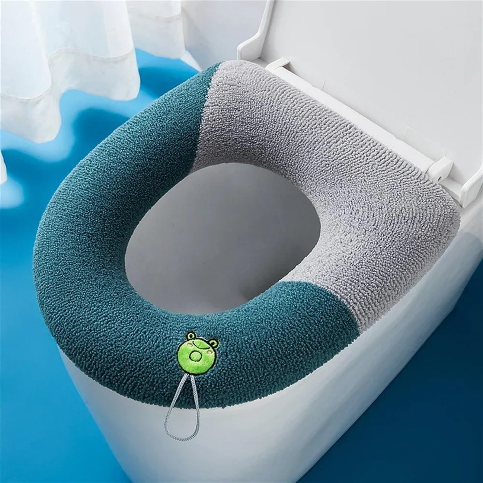 Funda de asiento de inodoro universal con cremallera contra el frío
