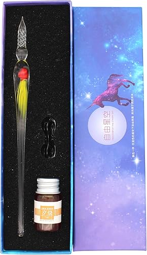 Miniatura 8 de Gullor Jellyfish - Bolígrafo de cristal de borosilicato, bolígrafo de cristal de borosilicato, juego de tinta, color rojo