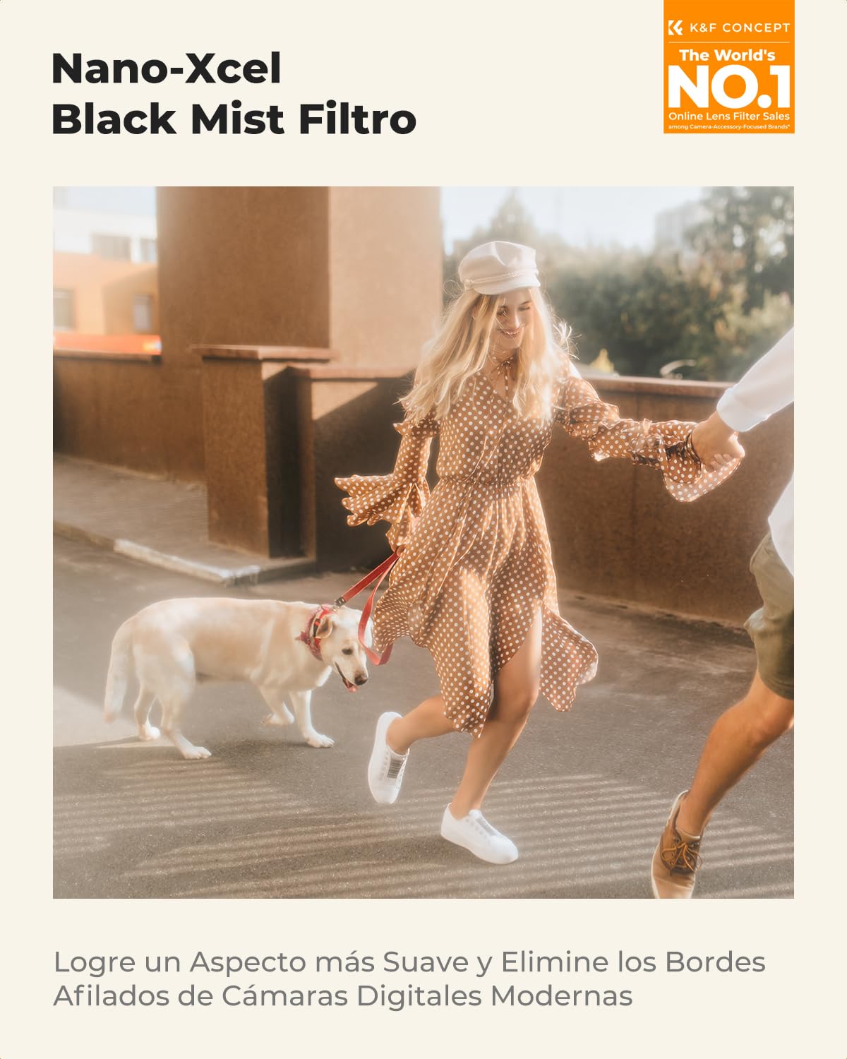 K&F CONCEPT Nano-Xcel 55mm Filtro Black-Mist 1, Filtro Diffusion de Vidrio Óptico para Suavizador de Retrato Imagen y Vídeo