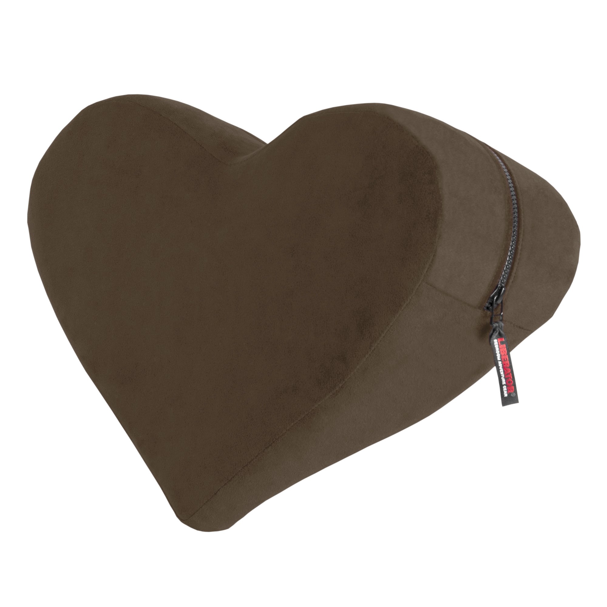 Liberator Heart Wedge Pillow, Espresso