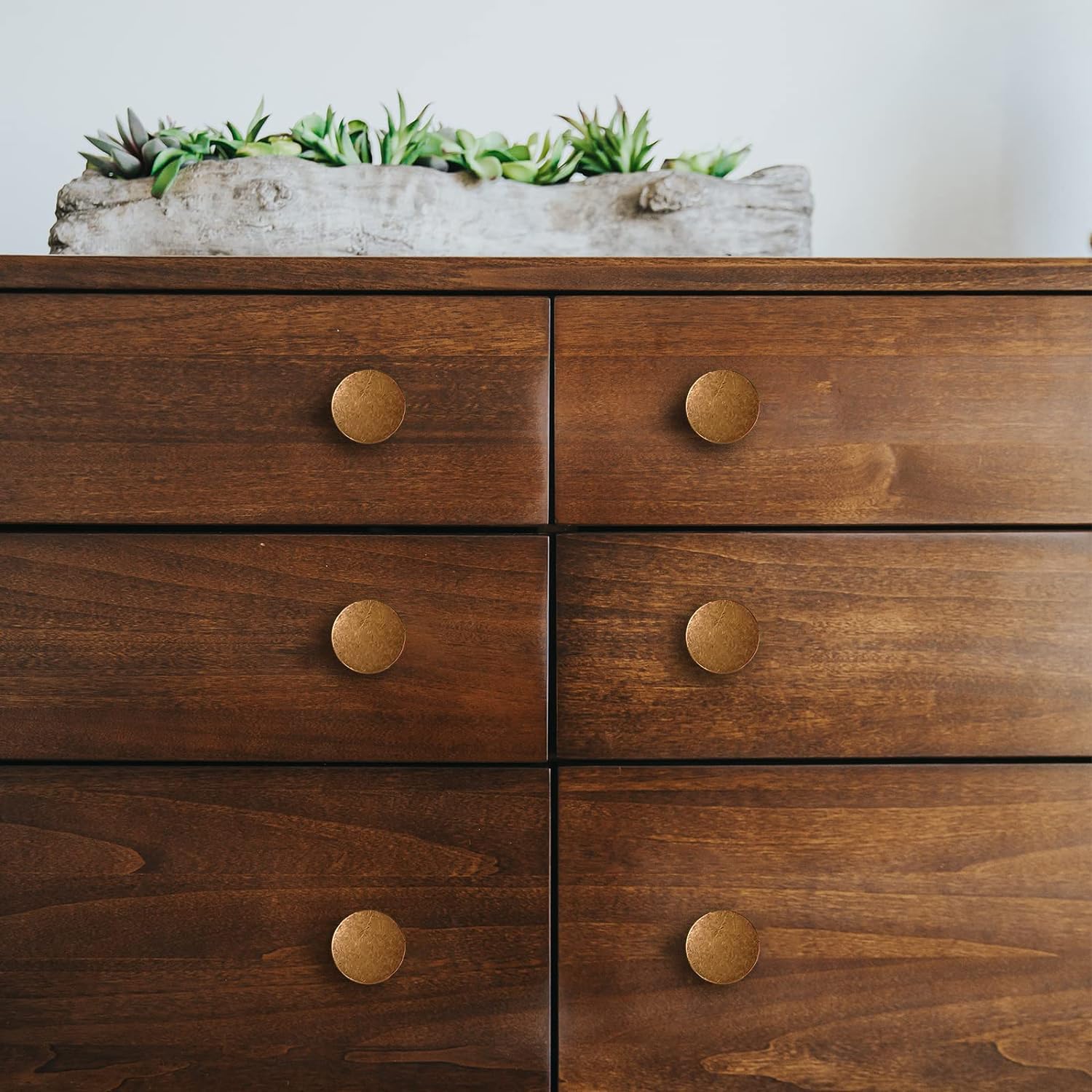 Cotykiley Lot De 6 Boutons D'armoire De Cuisine En Nickel Satiné Brossé, Boutons De Tiroir Solides, Boutons De Commode, D'armoire Pour Tiroirs De Commode