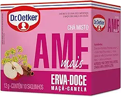 Chá Misto Erva Docê,Maçã Canela 10 sachês