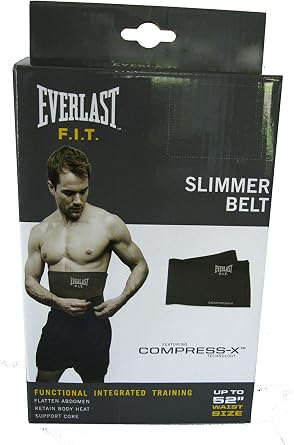 Everlast F.I.T. Slimmer Belt Up to 52 Waist Size - 10 Inch Wide, Black
