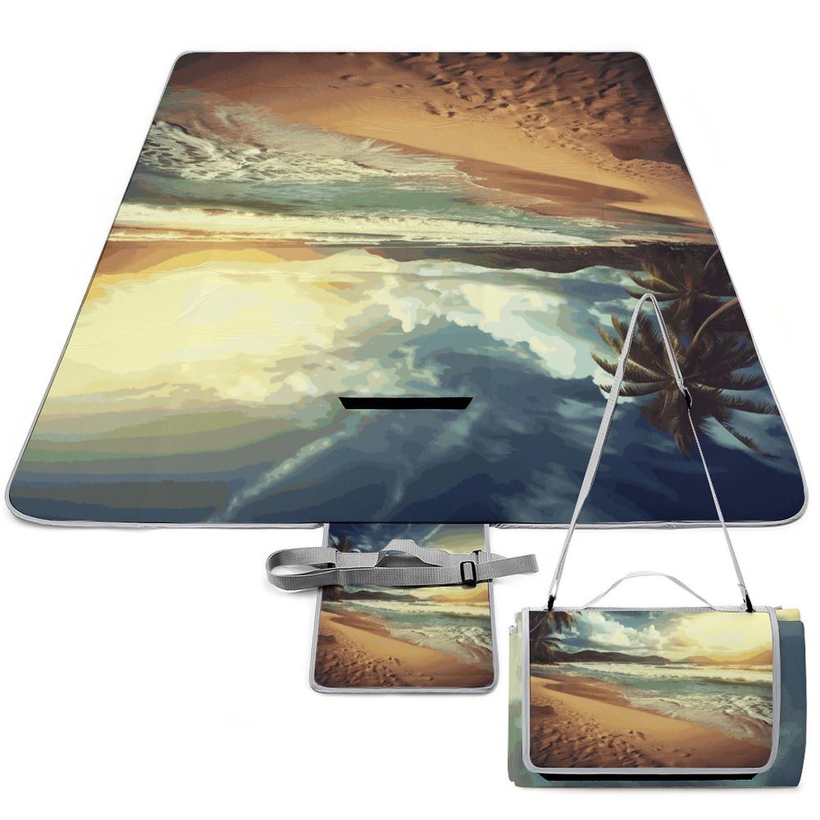 Couverture de voyage portable et imperméable pour pique-nique et camping actif